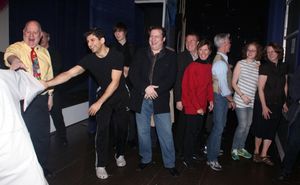 The cast cheers on Joseph Medeiros @ BroadwayWorld The cast cheers on Joseph Medeiros Photo