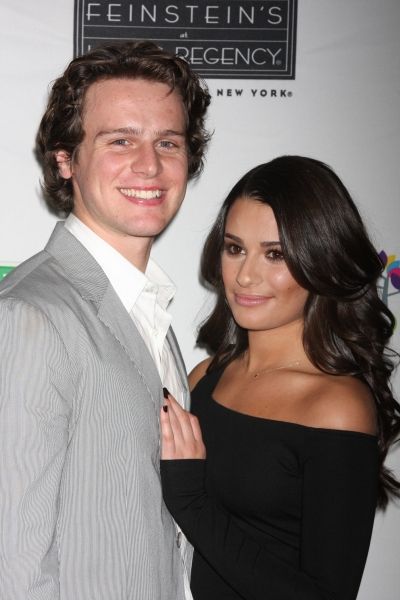 Jonathan Groff and Lea Michele Photo