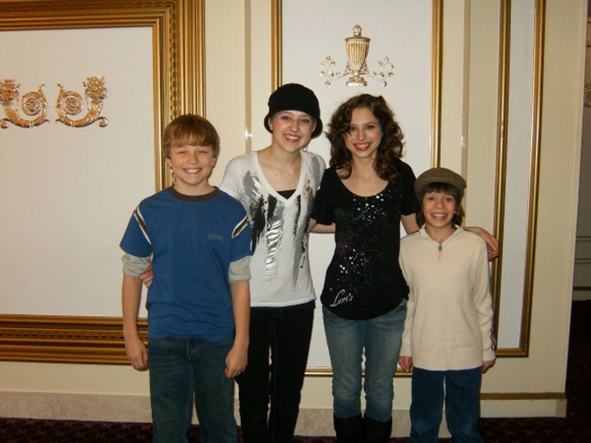 Zachary Keller, Ashley Bendien, Peyton Young and Joseph Maggio at 