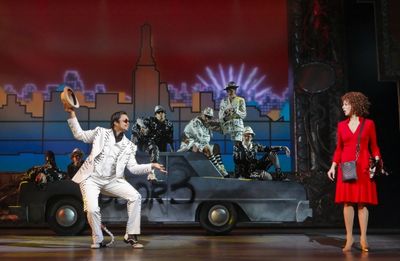  Jose Llana as El Gato, Janet Dacal as Alice and Company Photo