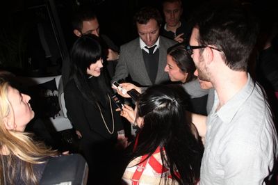 Ashlee Simpson-Wentz Speaking to Press Photo