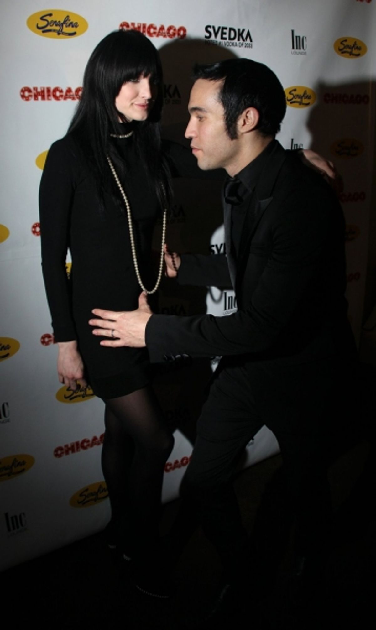 Pete Wentz and Ashlee Simpson-Wentz  at 