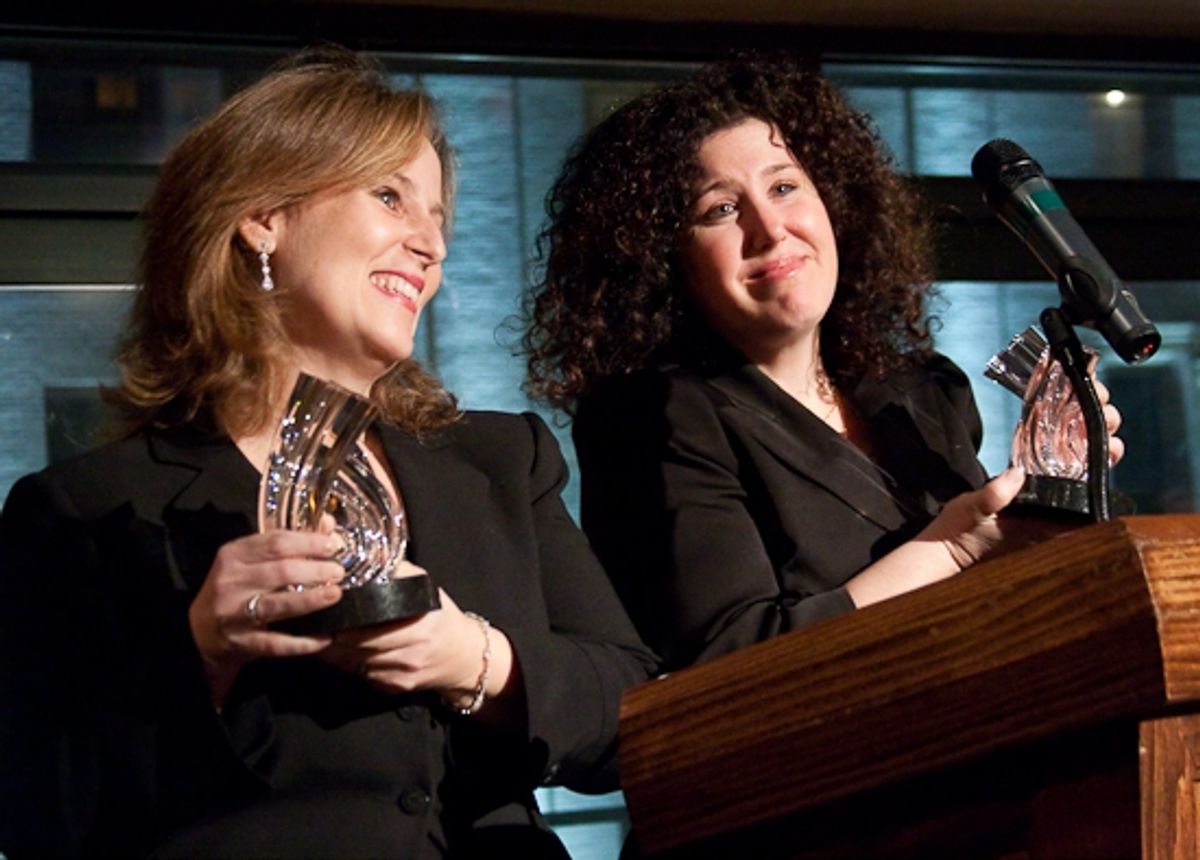 Zina Goldrich and Marcy Heisler at 