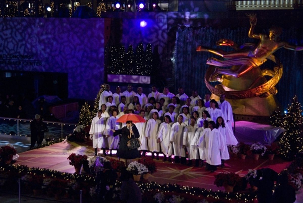 Aretha Franklin at 2009 Rockefeller Christmas Tree Lighting!
