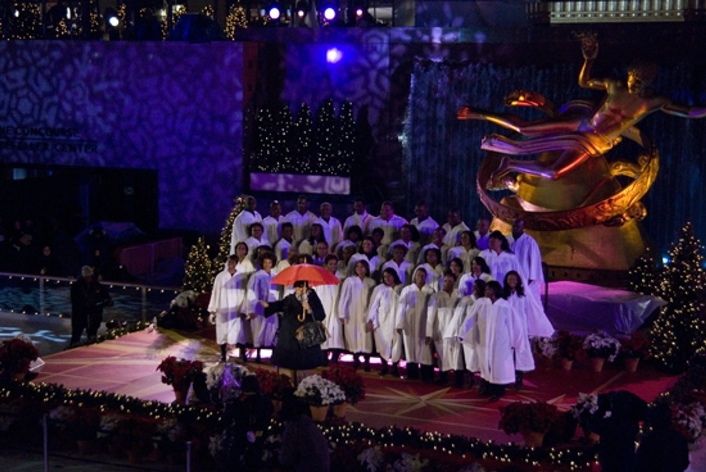 Photo Coverage: 2009 Rockefeller Christmas Tree Lighting!  Image
