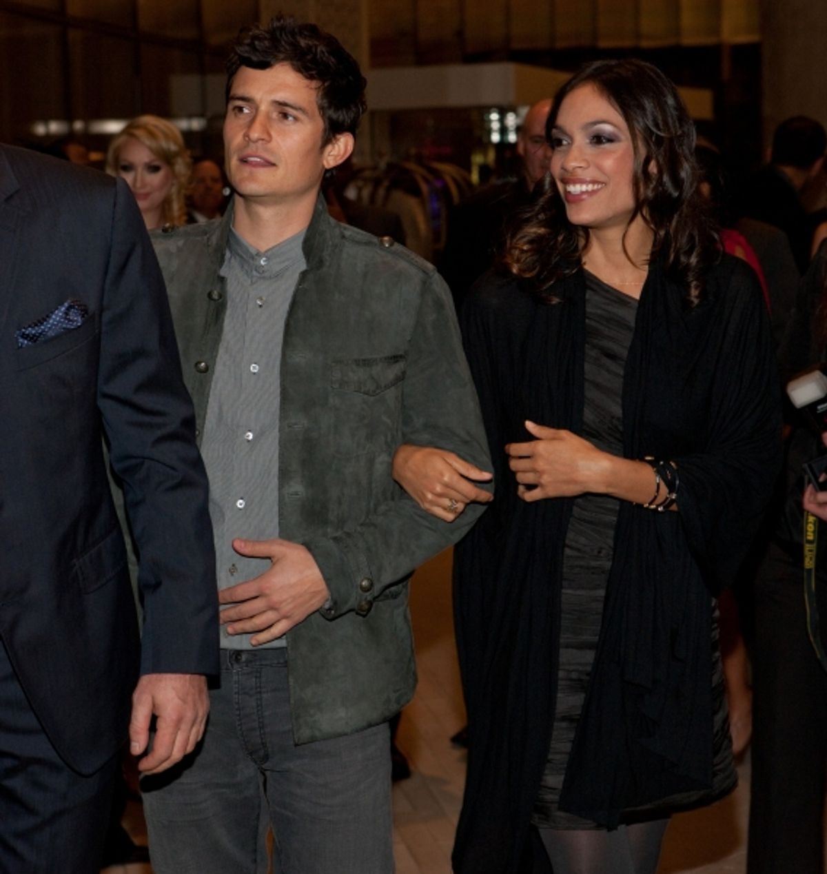 Orlando Bloom and Rosario Dawson  at 