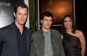 Sebastian Copeland, Orlando Bloom and Rosario Dawson  Photo