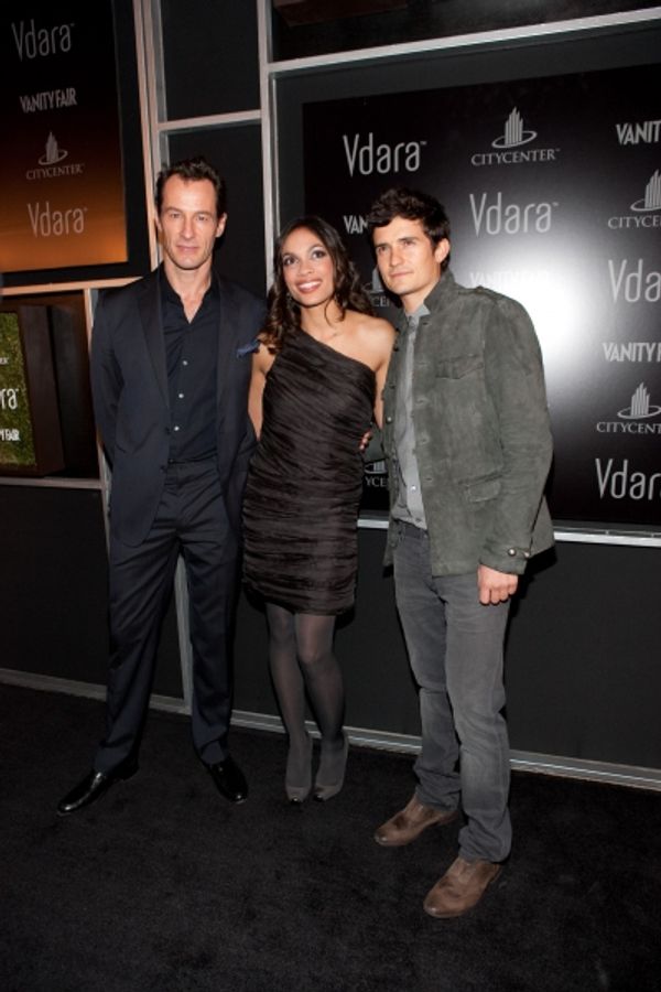 Sebastian Copeland, Orlando Bloom and Rosario Dawson  Photo