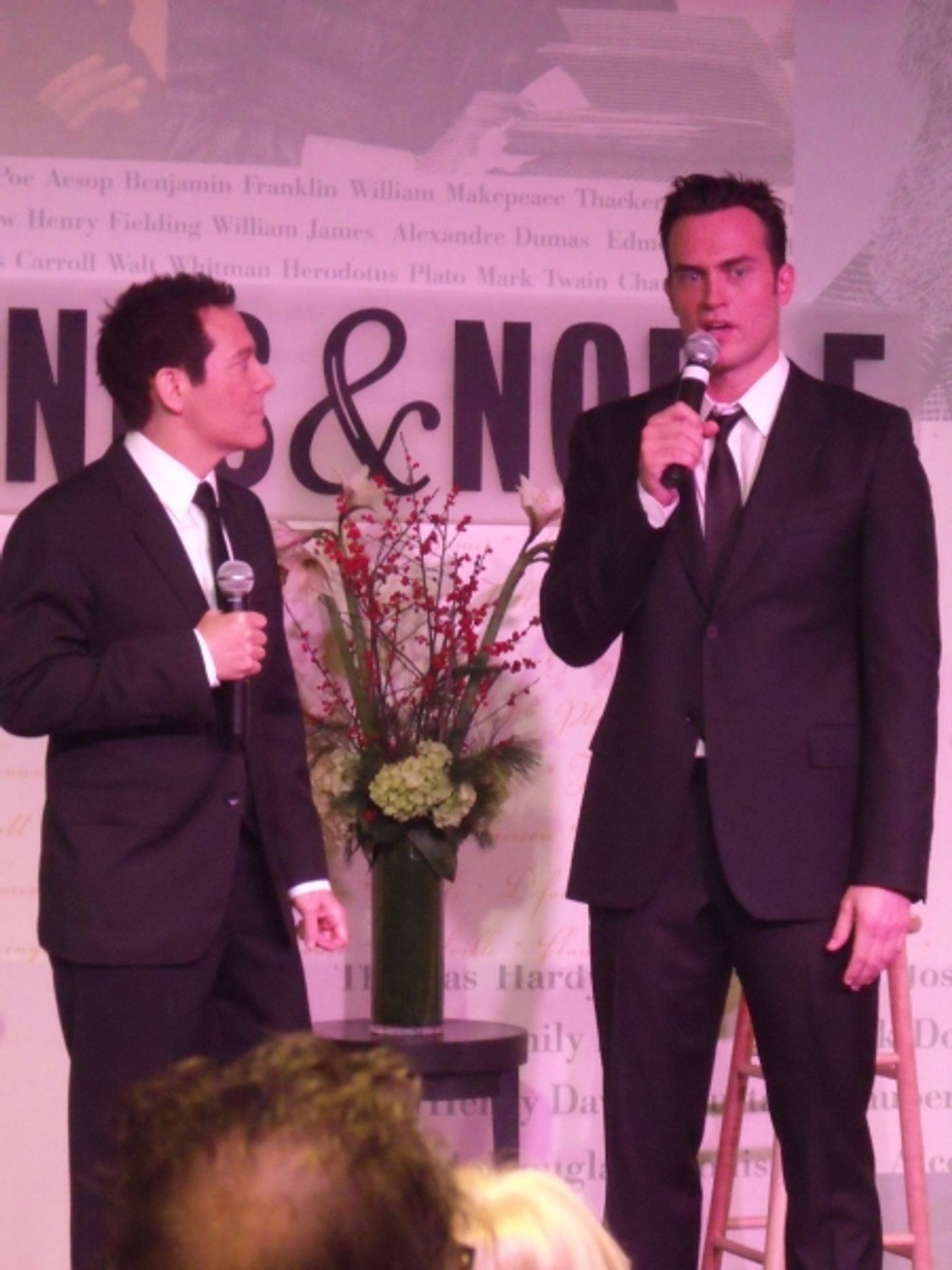 Photo Coverage: Michael Feinstein and Cheyenne Jackson Sign and Sing at Barnes & Noble  Image