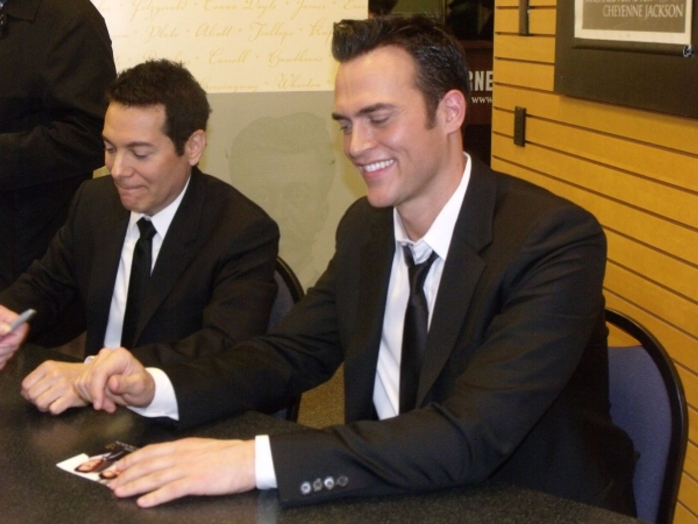 Photo Coverage: Michael Feinstein and Cheyenne Jackson Sign and Sing at Barnes & Noble  Image