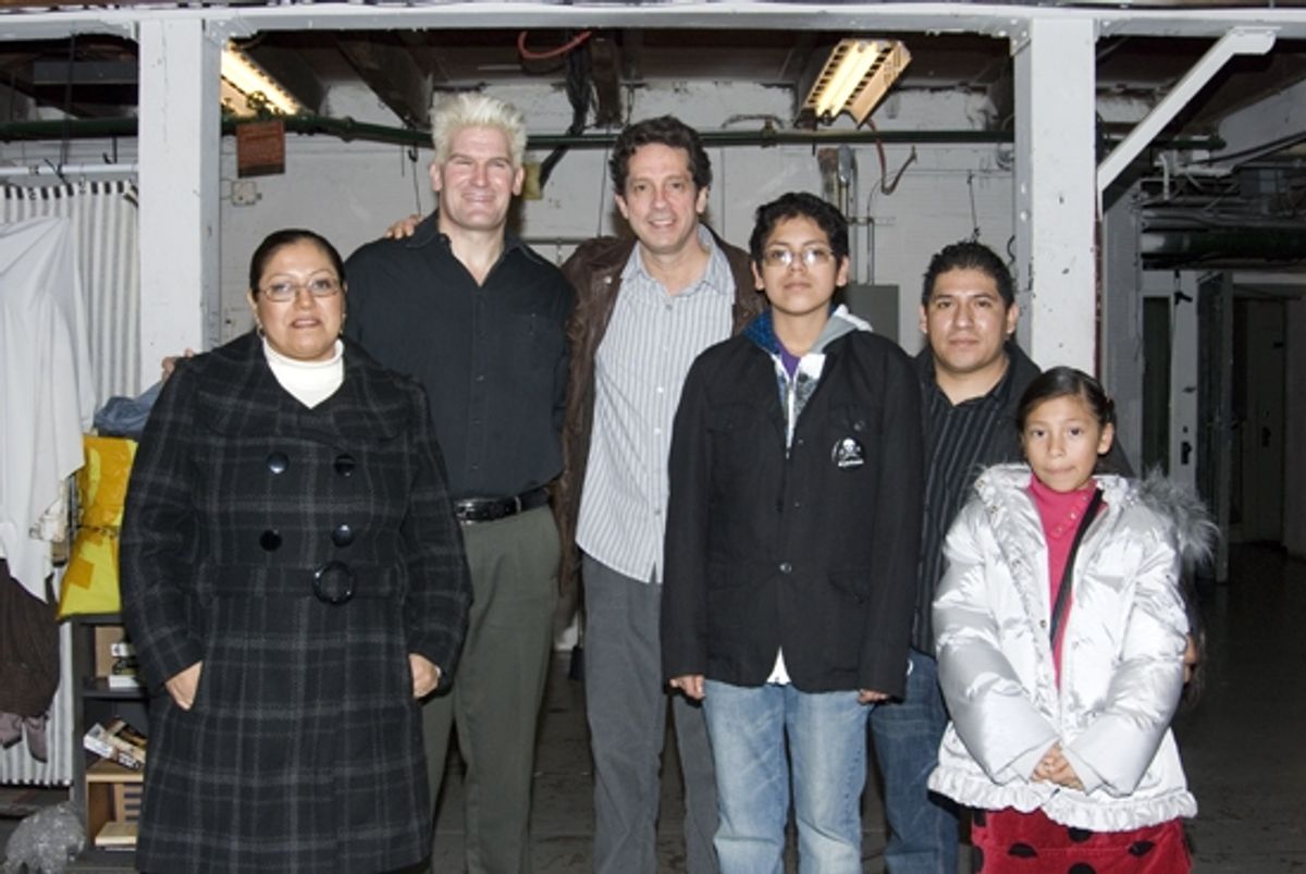 The Hernandez family and Michael Garvey and  Robert Maffia at 