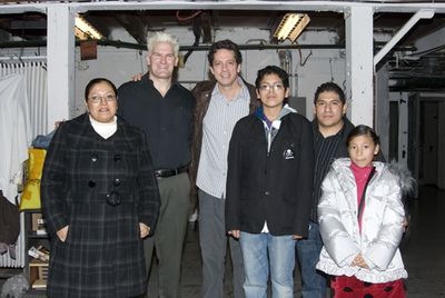 The Hernandez family and Michael Garvey and  Robert Maffia Photo