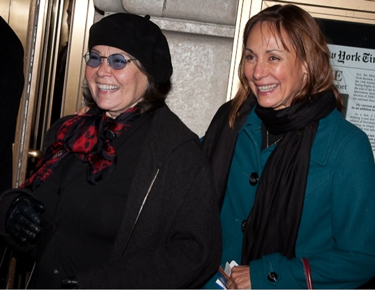 Roseanne Barr and Laurie Metcalf at 