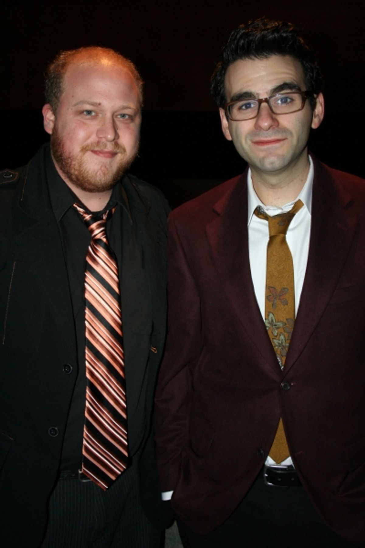 Jason Williams and Joe Iconis at Transport Group Honors McNally & Mantello at 'Gimme A Break!' Benefit