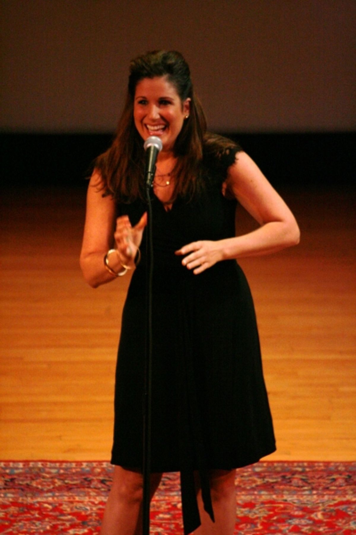 Stephanie J. Block at Transport Group Honors McNally & Mantello at 'Gimme A Break!' Benefit