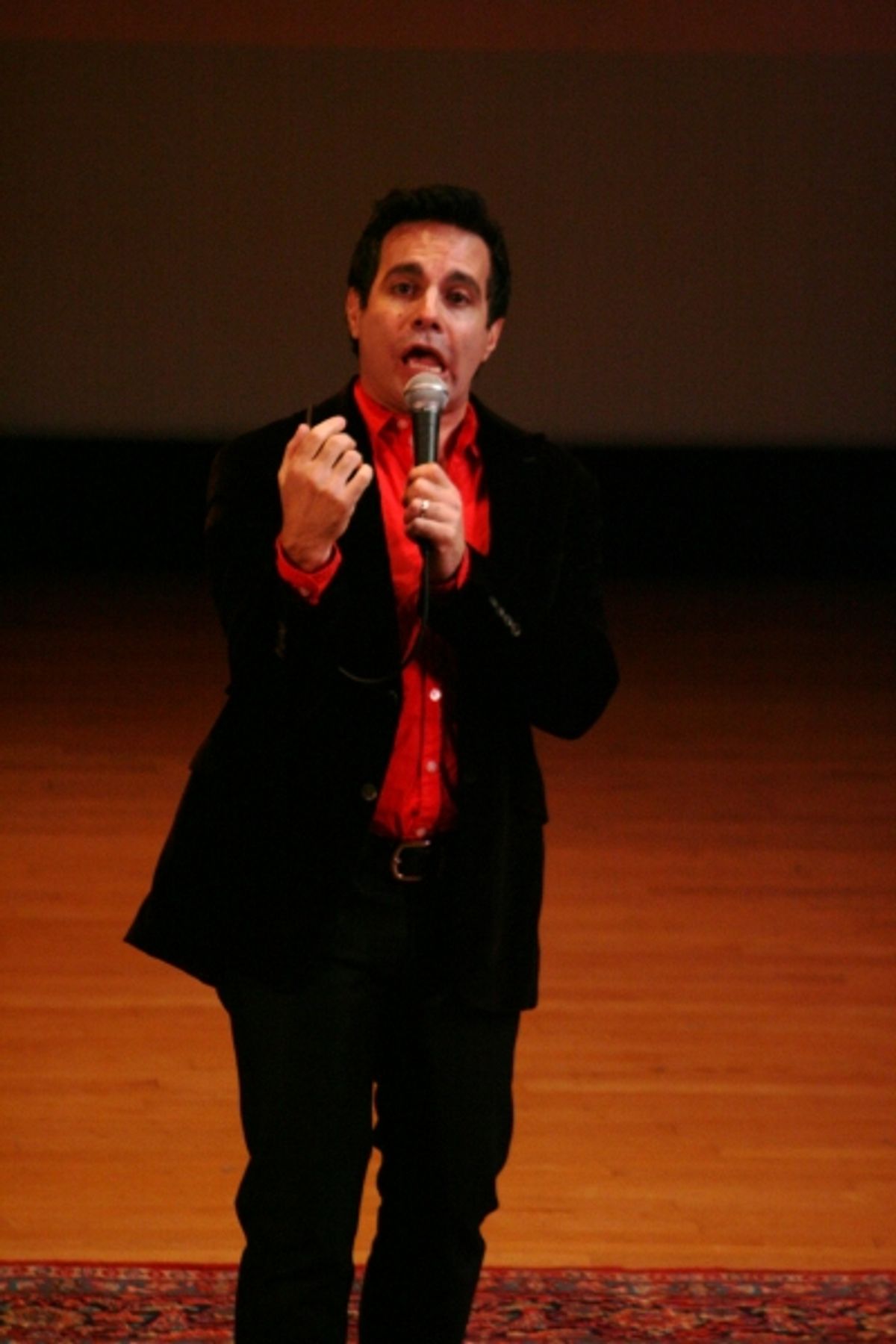Mario Cantone at Transport Group Honors McNally & Mantello at 'Gimme A Break!' Benefit