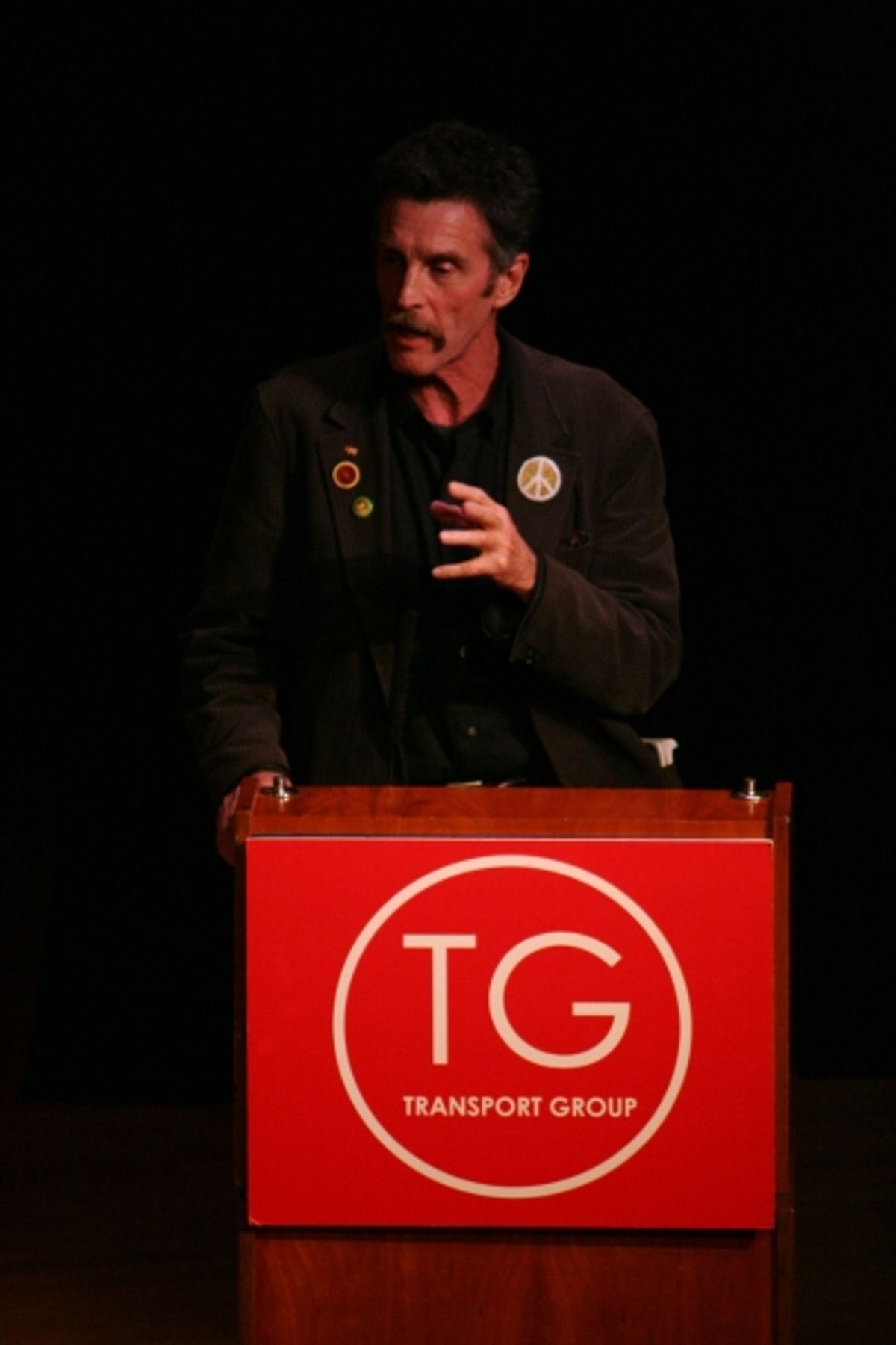 John Glover at Transport Group Honors McNally & Mantello at 'Gimme A Break!' Benefit