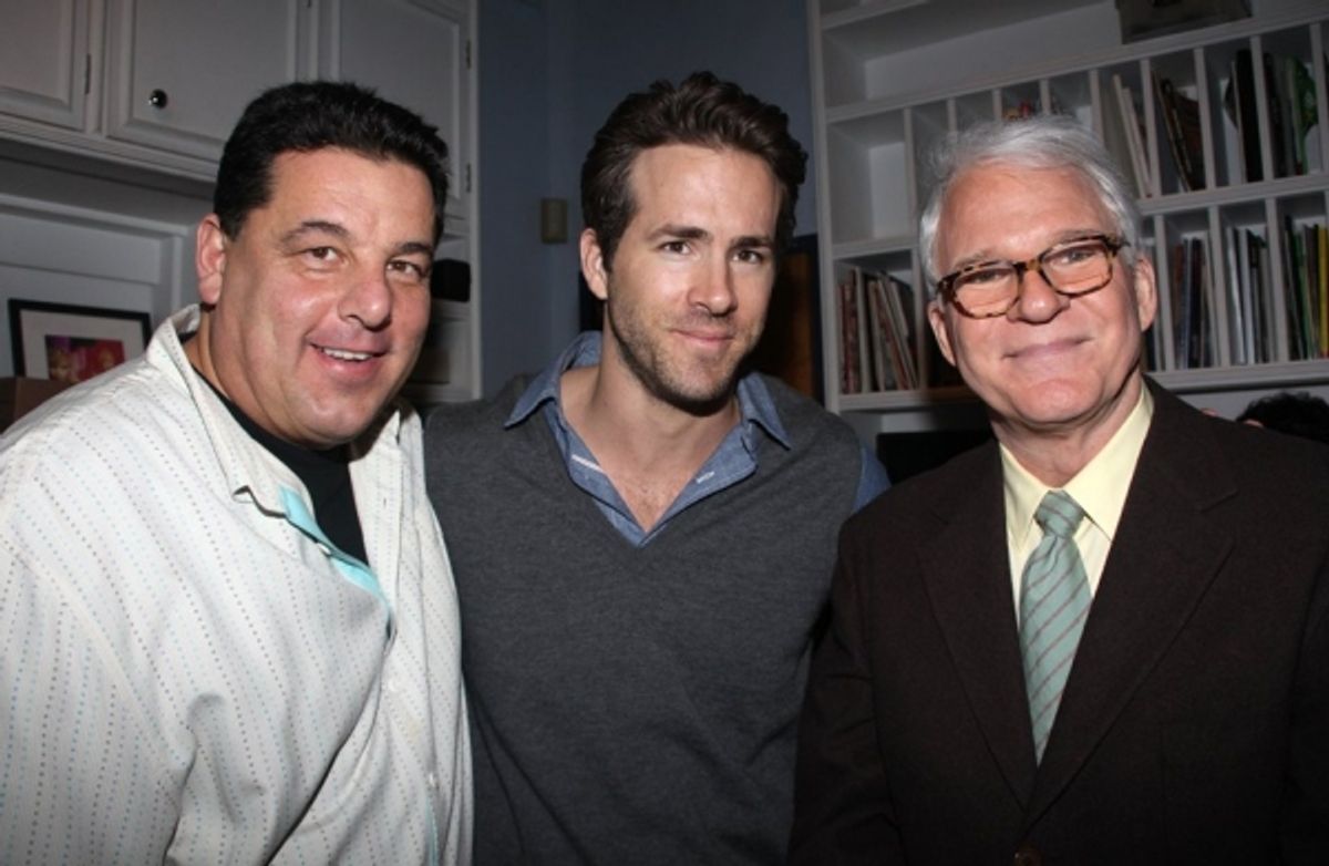 Steve Schirripa, Ryan Reynolds & Steve Martin at 
