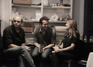 Scott Adsit, Ryan Reynolds and Rita Wilson Photo