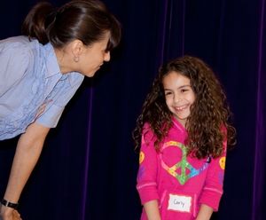 Jessica Rofe coaches a student @ BroadwayWorld Jessica Rofe coaches a student Photo