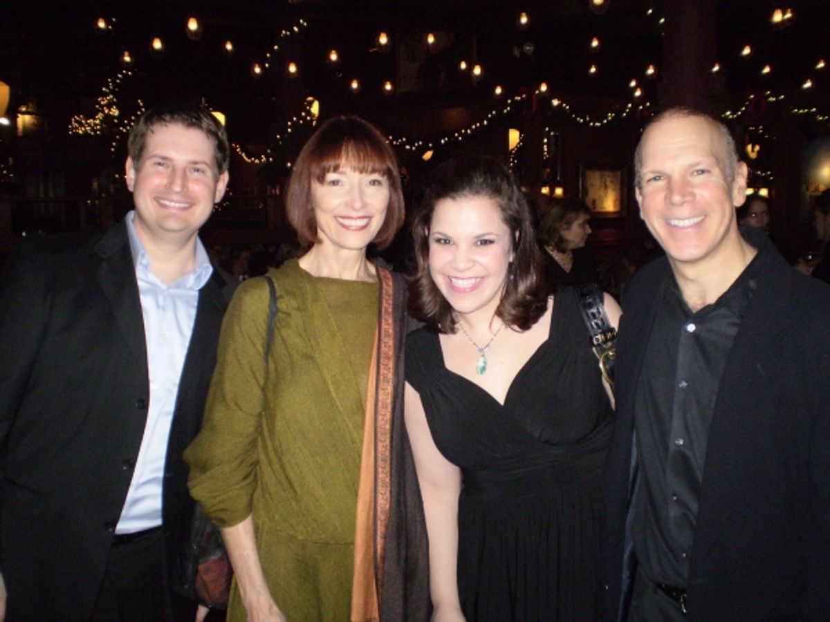 Michael Borth, Karen Akers, Lindsay Mendez, and Charles Fox at 