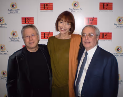Alan Menken, Karen Akers, Ken Ascher Photo