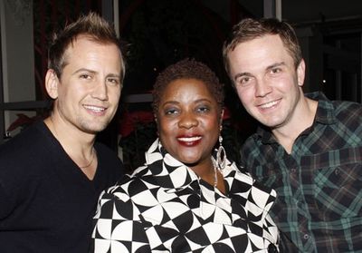 Loretta Devine with Upright Cabaret producer Chris Isaacson and Shane Scheel  Photo