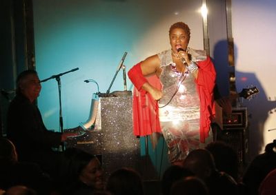MD Kelly Park and Loretta Devine at Upright Cabaret Photo