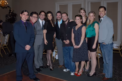 Roger Bart, Melina Kalomas, and the National Players Photo