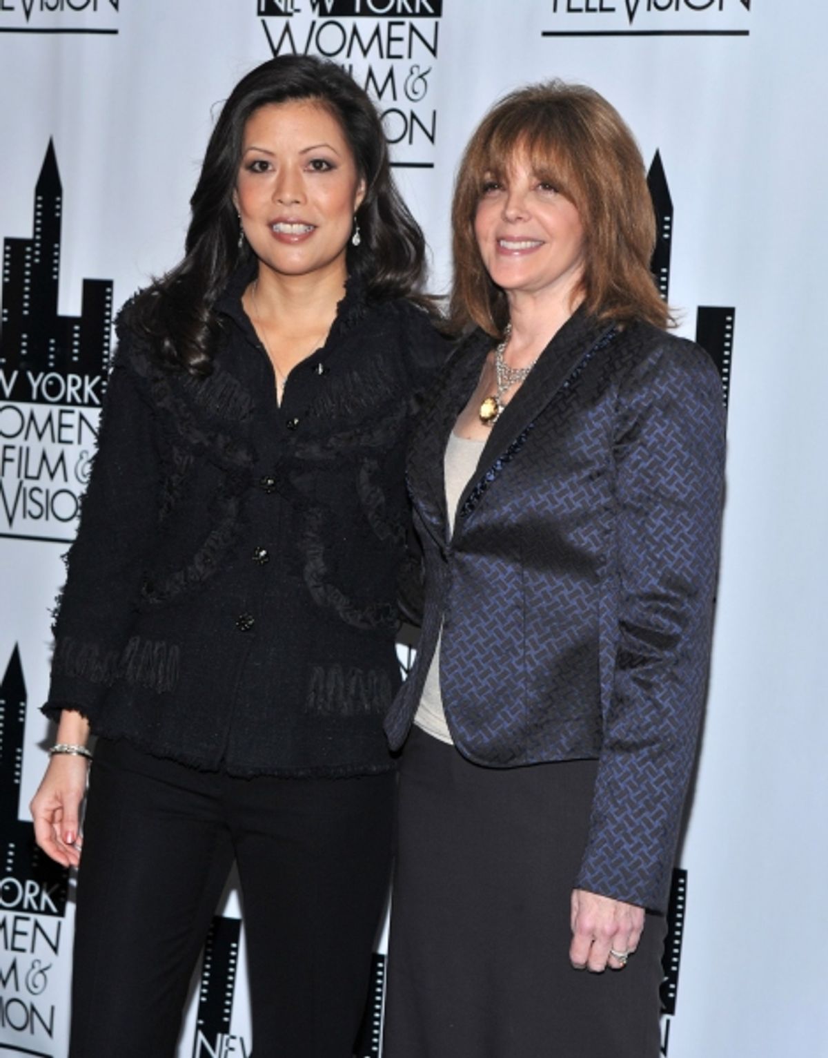 Andrea Wong & Linda Kaplan Thaler at The New York Women in Film and Television Luncheon