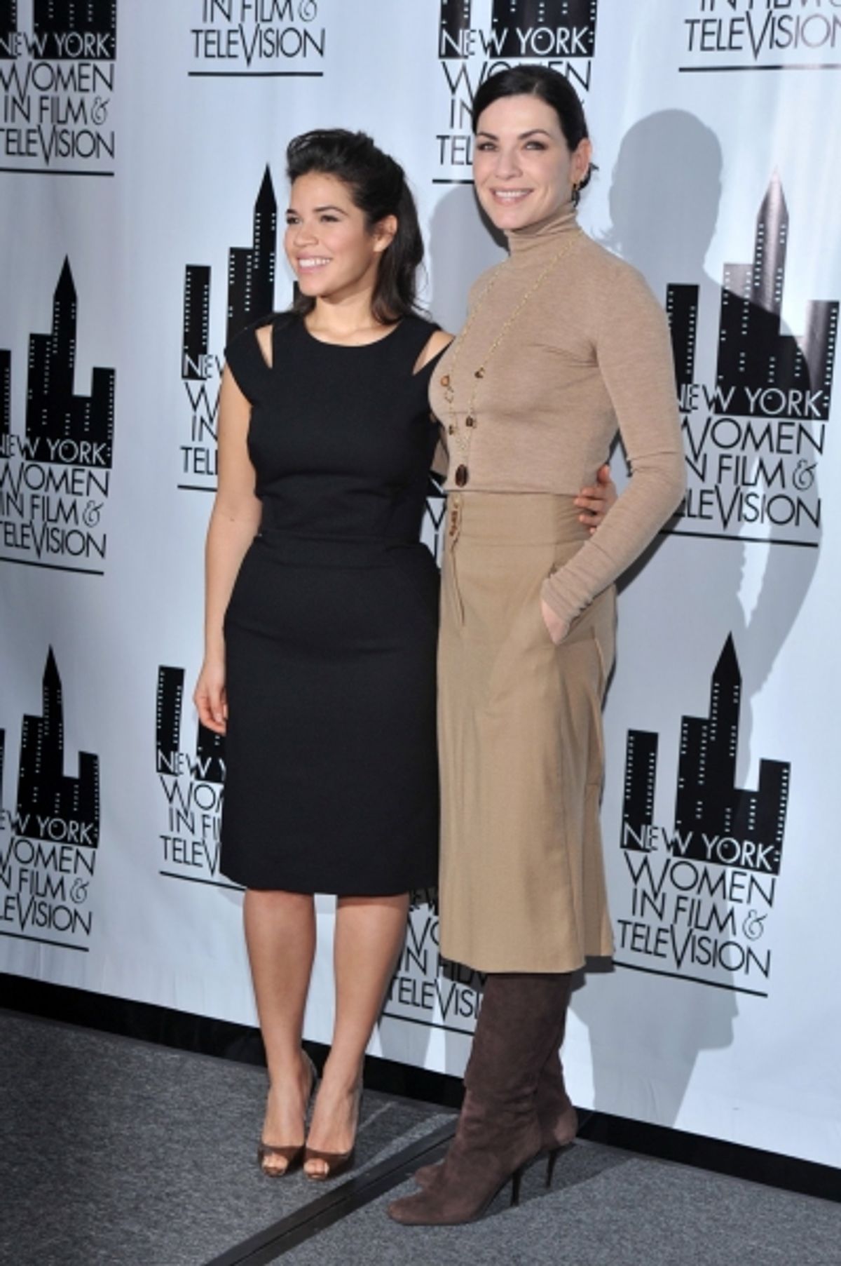 America Ferrera & Julianna Margulies at The New York Women in Film and Television Luncheon