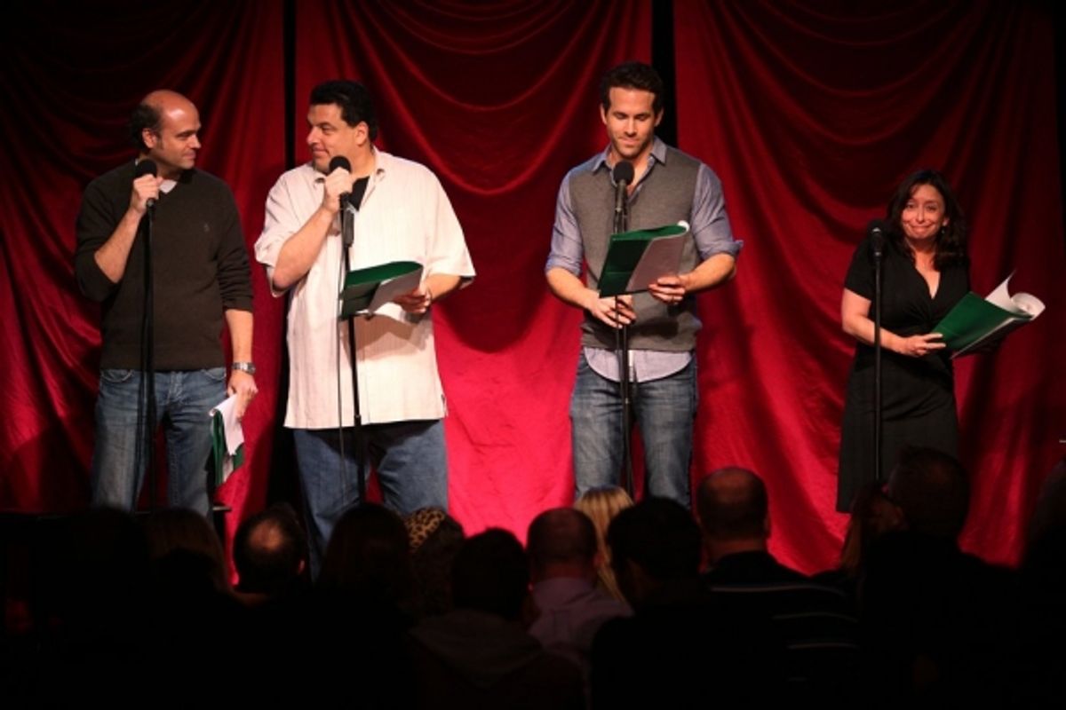 Scott Adsit, Steve Schirripa, Ryan Reynolds & Rachel Dratch at 