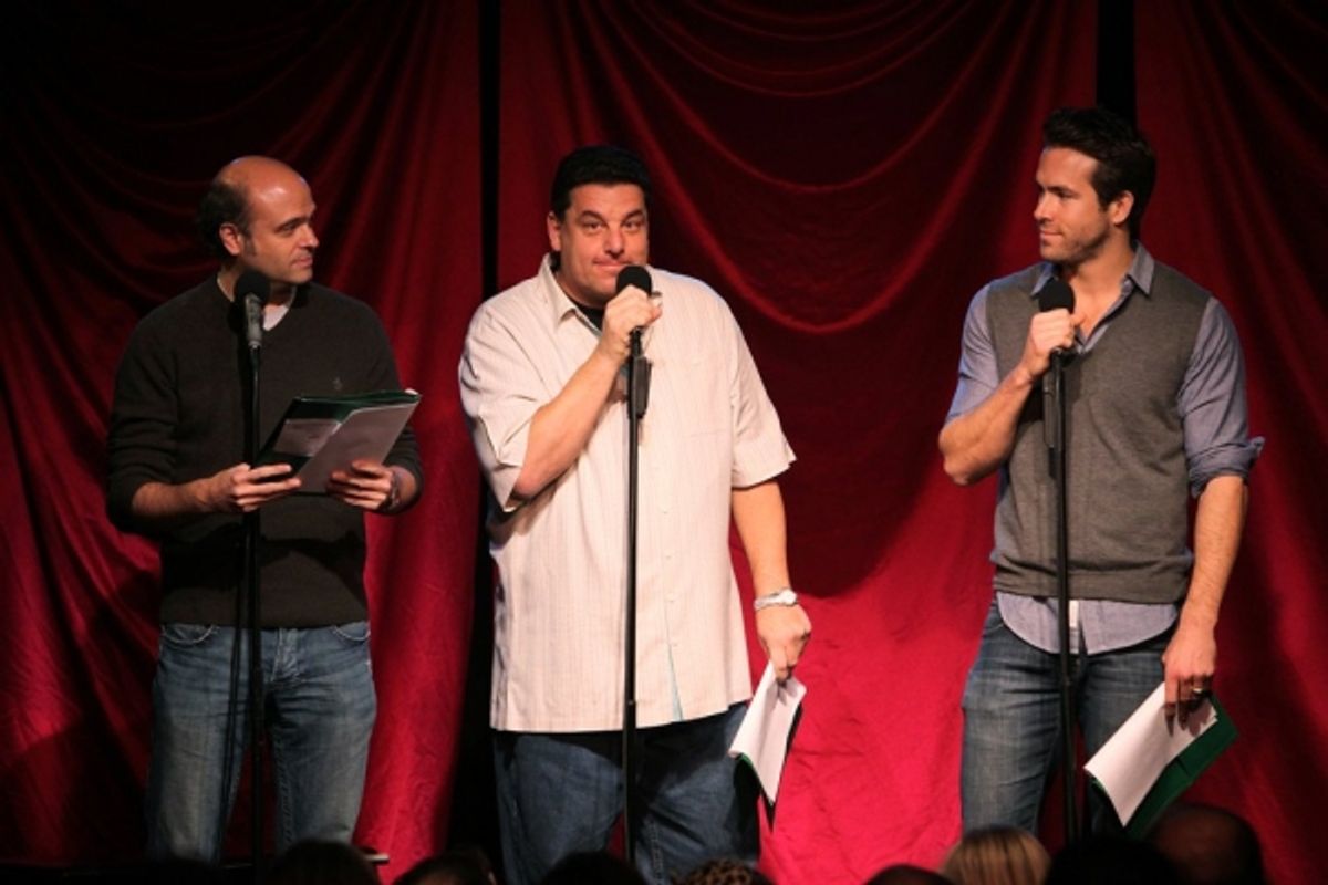 Scott Adsit, Steve Schirripa, Ryan Reynolds at 
