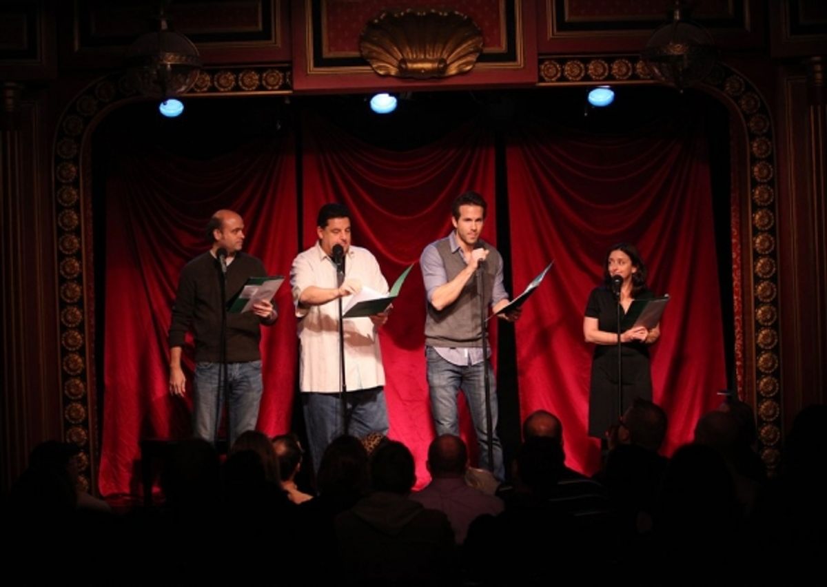 Scott Adsit, Steve Schirripa, Ryan Reynolds & Rachel Dratch at 