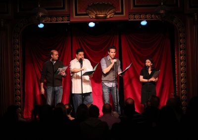 Scott Adsit, Steve Schirripa, Ryan Reynolds & Rachel Dratch Photo