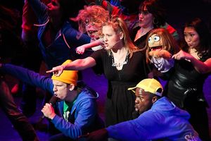 Anika Larsen with the casts of The casts of Avenue Q and In The Heights @ BroadwayWorld Anika Larsen with the casts of The casts of Avenue Q and In The Heights Photo