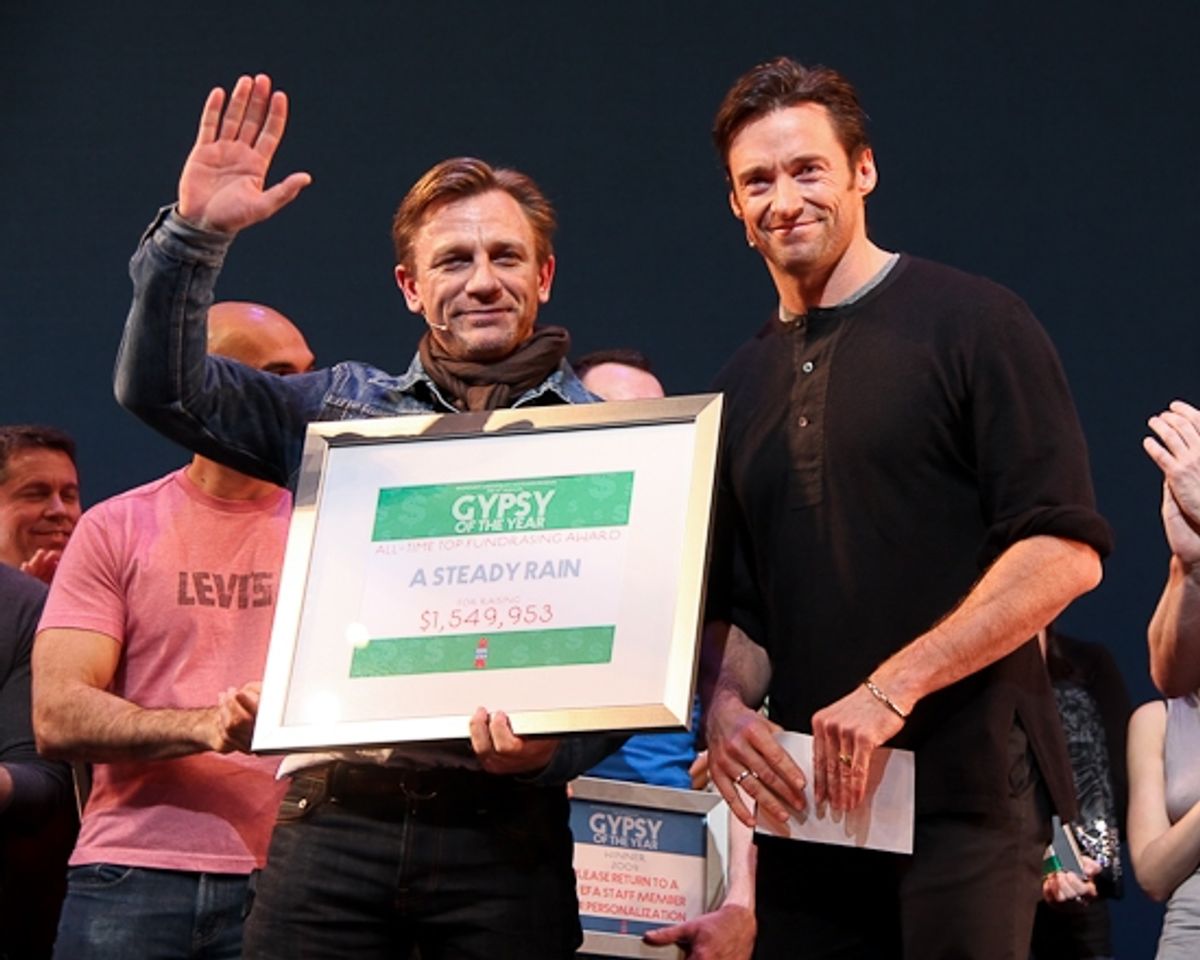 Daniel Craig and Hugh Jackman at 