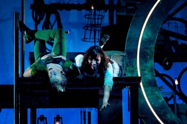 Chris Bresky as Peter Pan and Jacqueline Real as Wendy Photo