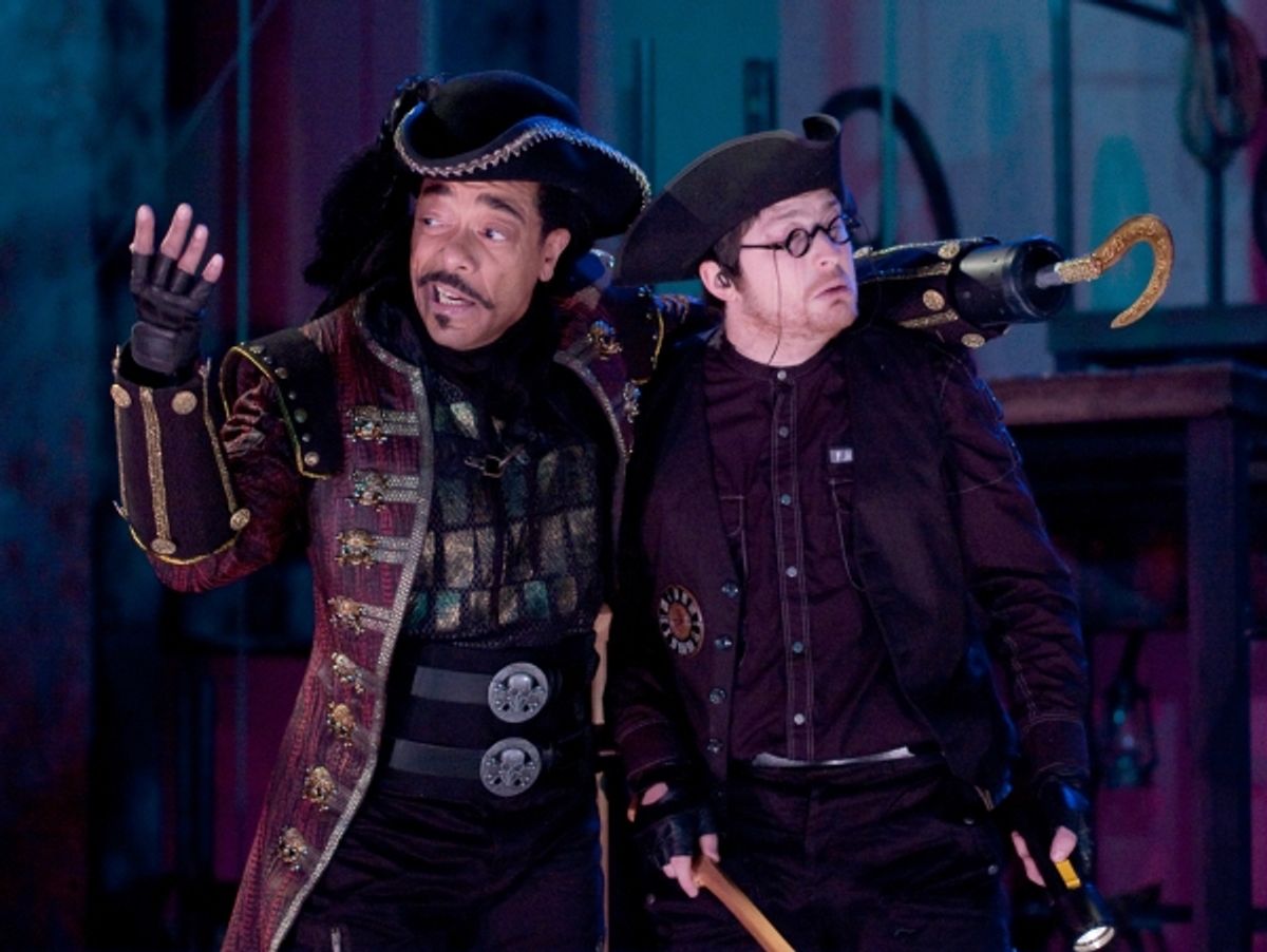 Frank X as Captain Hook and David J. Sweeny as Smee at 