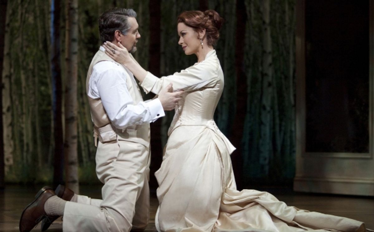 Alexander Hason as Fredrik Egerman and Catherine Zeta-Jones as Desiree Armfeldt  at 