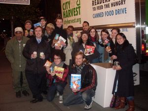 Michael James Scott, John Moauro and Bryce Ryness Participate in City Harvest Food Dr Photo