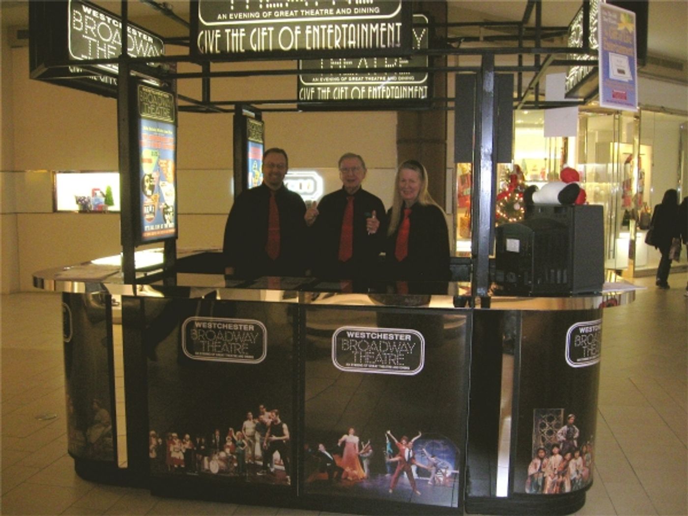 Photo Flash: Westchester Broadway Theatre Mans Kiosks In Local Malls Photo Flash: Westchester Broadway Theatre Mans Kiosks In Local Malls Image