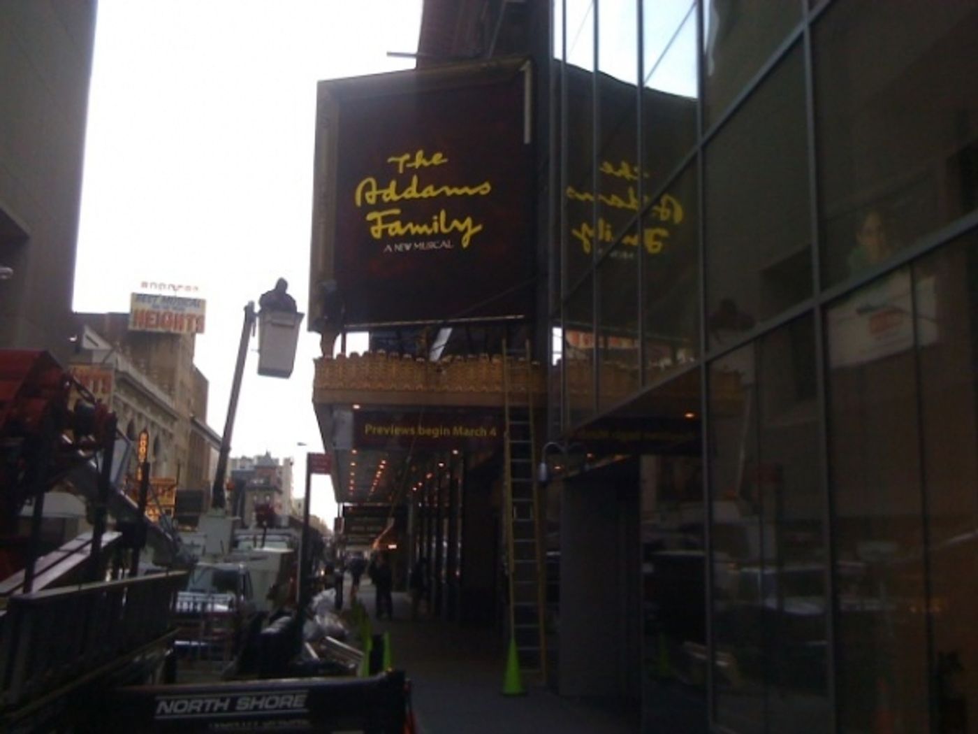 Photo Flash: THE ADDAMS FAMILY Marquee Revealed! Tickets on Sale 12/14  Image