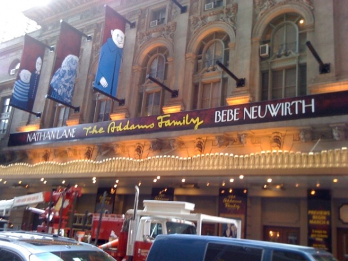 Photo Flash: THE ADDAMS FAMILY Marquee Revealed! Tickets on Sale 12/14  Image