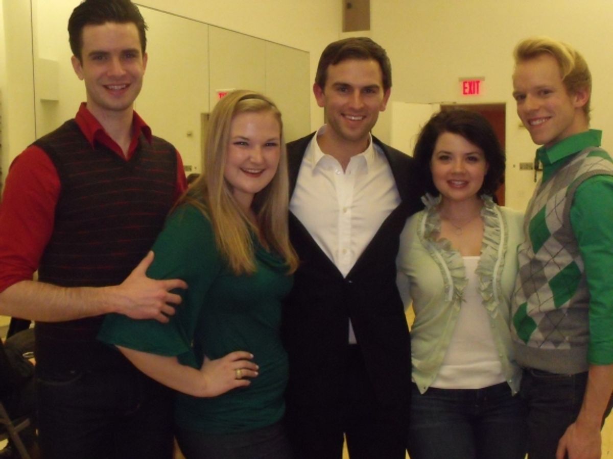 Michael Lowney, Beth kuhn, Daniel Reichard, Emily Bottoroff and Paul Louis Lessard
 at 