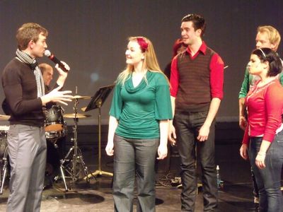 Daniel Reichard, Beth Kuhn, Michael Lowney, Emily Bottorff and Paul Louis Lessard Photo