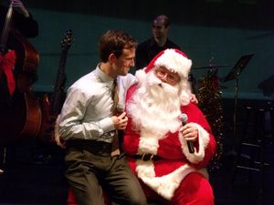Robert Ousley as Santa and Cass Morgan and Daniel Reichard @ BroadwayWorld Robert Ousley as Santa and Cass Morgan and Daniel Reichard Photo