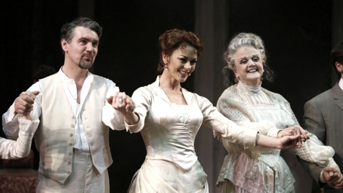 Alexander Hanson, Catherine Zeta-Jones & Angela Lansbury at 