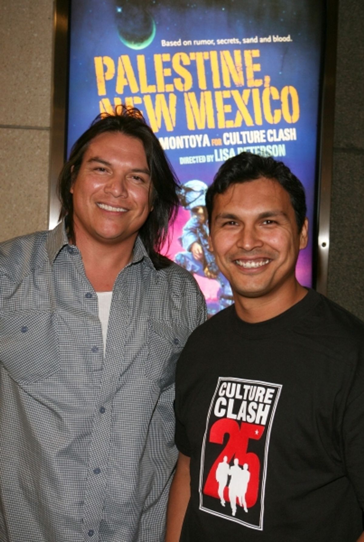 Brandon Oakes and Adam Beach at 