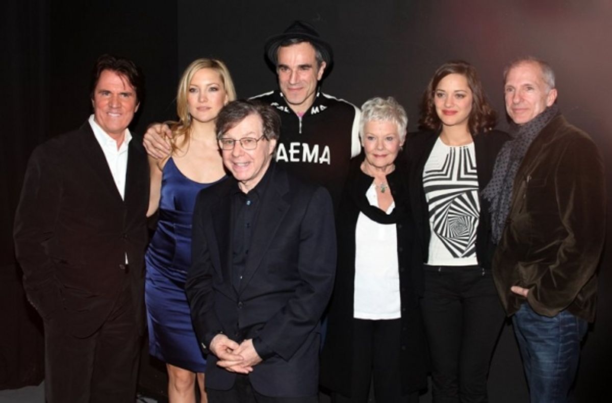 Director Rob Marshall, Kate Hudson, Composer Maury Yeston, Daniel Day Lewis, Judi Dench, Marion Cotillard, producer/choreographer John DeLuca
 at 